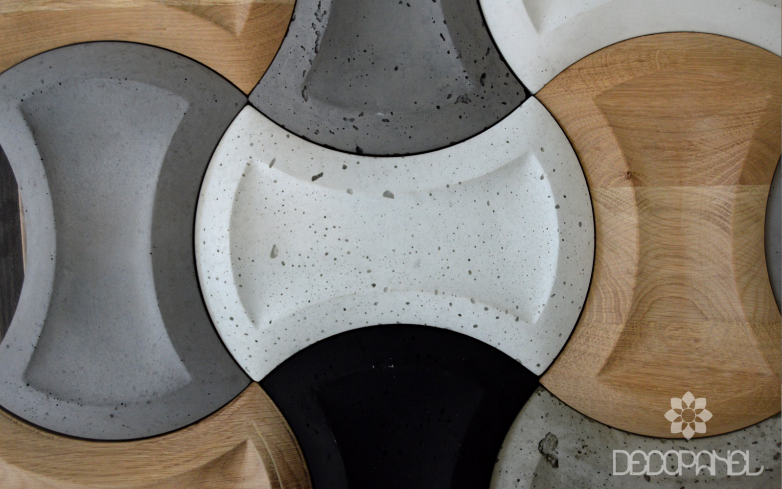 core, beton architektoniczny 3d, beton na ściane, drewno i beton, drewno 3d, płytki betonowe