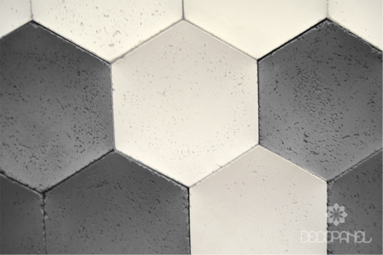 panele heksagon beton 3, płytki betonowe 3d decopanel
