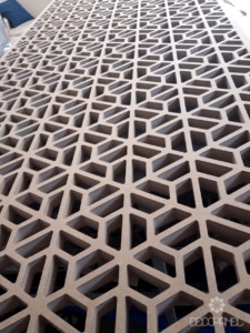 Geometryczne panele ażurowe