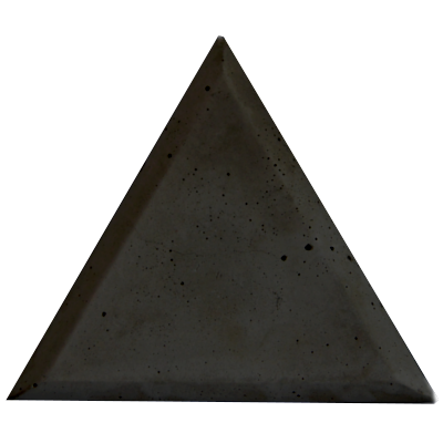 panel betonowy decopanel, triangle, beton architektoniczny, płytka 3D czarna
