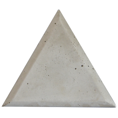 panel betonowy decopanel, triangle, beton architektoniczny, płytka 3D szara